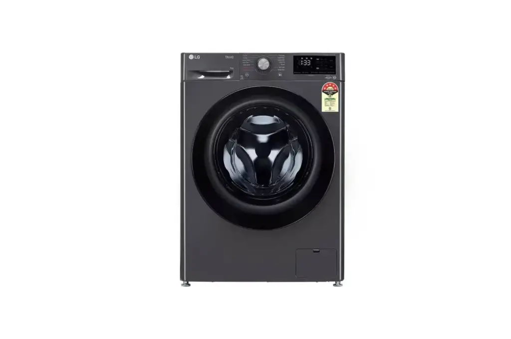 Front view of LG washing machine